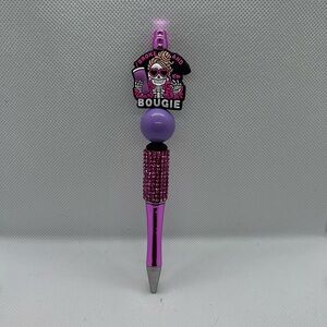 Handmade focal bead pen - funny adult theme